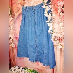 Blue Denim Women's Skirt